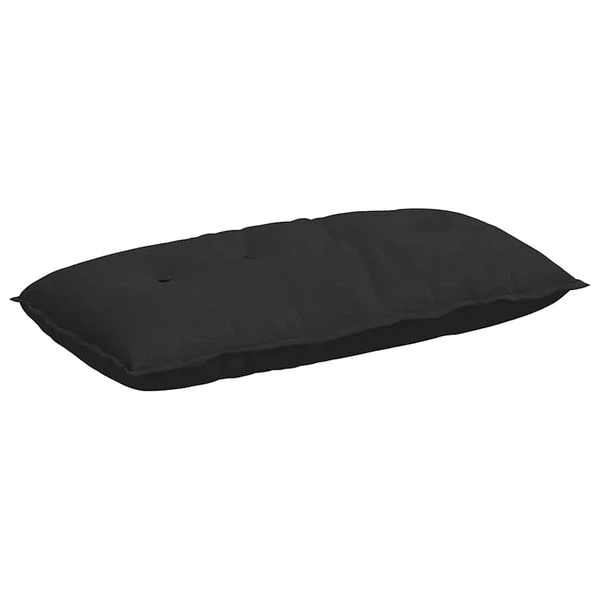 vidaXL Rücken Kissen Schwarz 100 x 50 cm Mikrofaserstoff