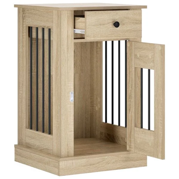 vidaXL Hundekäfigmöbel Sonoma-Eiche 50 x 47, 5 x 80 cm Holzwerkstoff
