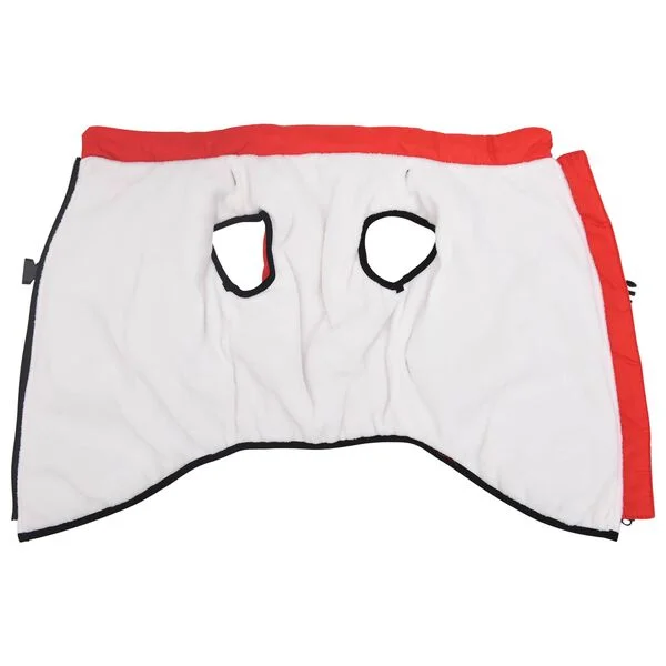 vidaXL Hundemantel Rot L48 Fleece und Polyester