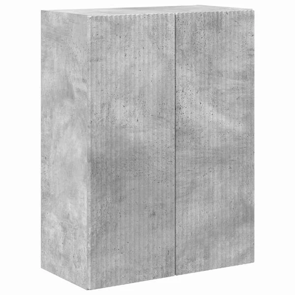 vidaXL TV-Wandschrank 59, 5 x 31 x 80 cm Betongrau Holzwerkstoff