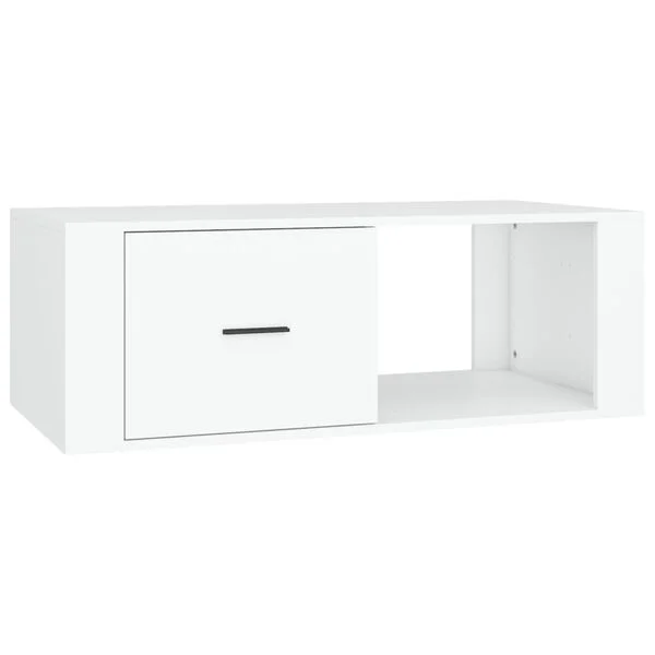 vidaXL Couchtisch Weiß 100x50, 5x35 cm Holzwerkstoff