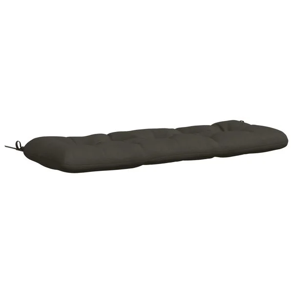 vidaXL Bankkissen VIANEN 100 % Polyester Anthrazit 130 x 40 x 12 cm