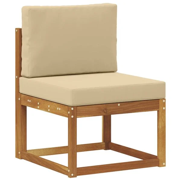 vidaXL Outdoor-Sofagarnitur 3 stk. Natur