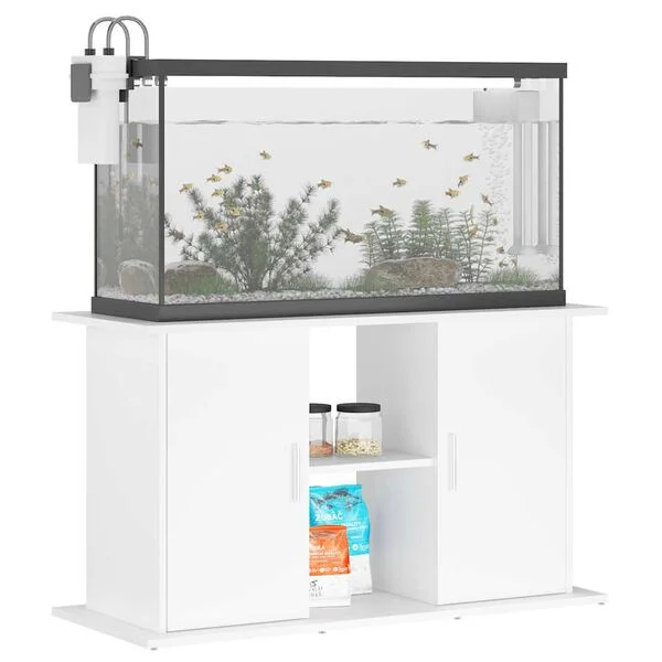 vidaXL Aquariumständer Weiß 101x41x58 cm Holzwerkstoff