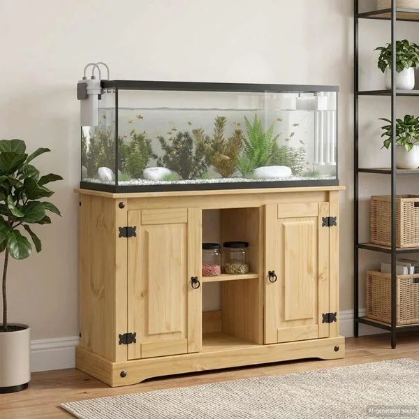 vidaXL Aquariumständer CORONA Braun 101, 5 x 37 x 73 cm 300 kg