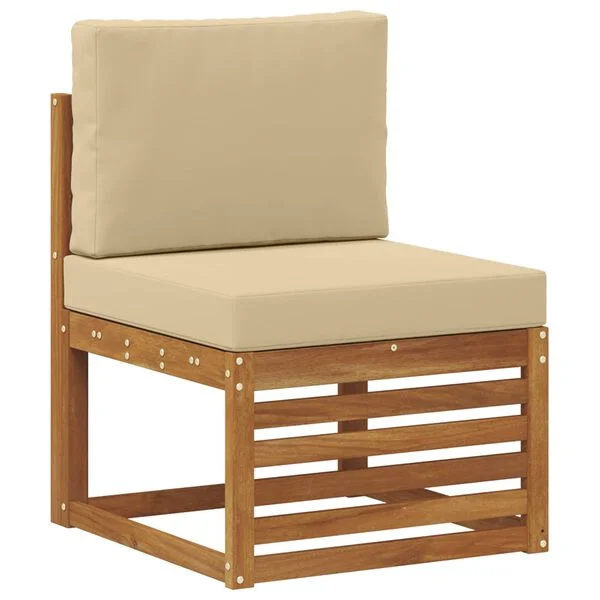 vidaXL Outdoor-Sofagarnitur 5 stk. Natur
