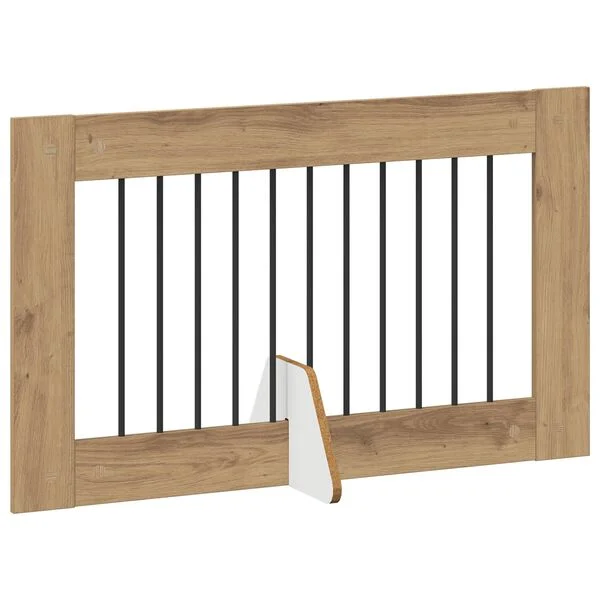 vidaXL Klappbares Hundetor mit Ständern 6 stk. Artisan-Eiche 602 cm