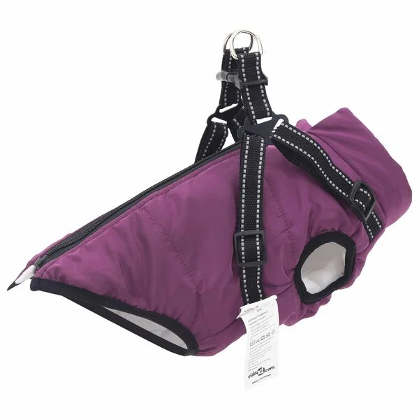 vidaXL Hundemantel Lila L40 Fleece und Polyester