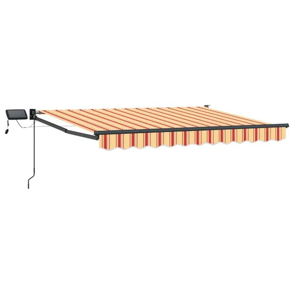 vidaXL Manuelle Gelenkarmmarkise mit LEDs Mehrfarbig 3 x 2, 5 m