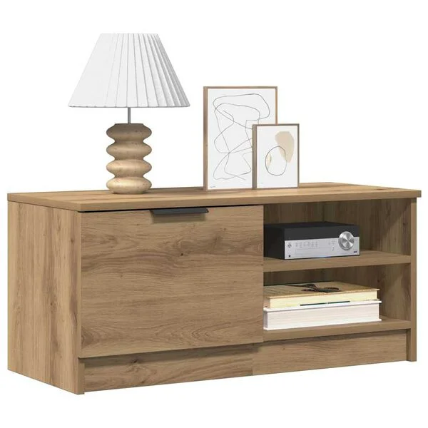 vidaXL TV-Schränke 2 Stk. Artisan-Eiche 80x35x36, 5cm Holzwerkstoff