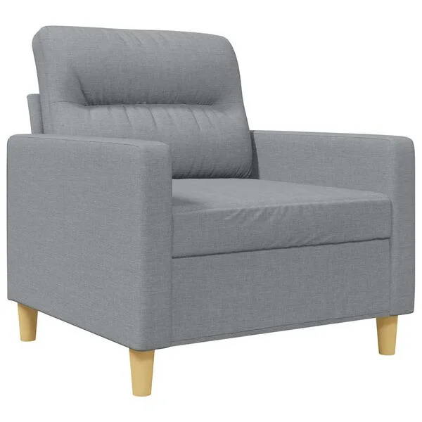 vidaXL Sofasessel Hellgrau 60 cm Stoff