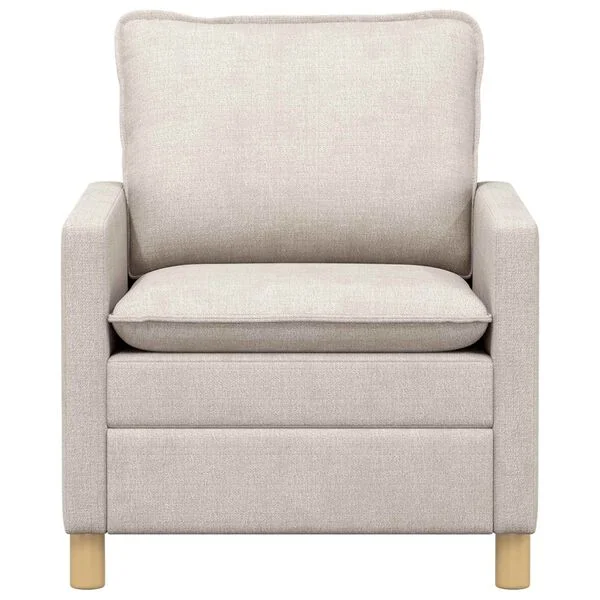 vidaXL Sofa Creme 76 x 81 x 87, 5 cm Polyester