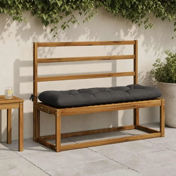vidaXL Bankkissen VIANEN 100 % Polyester Anthrazit 130 x 40 x 12 cm
