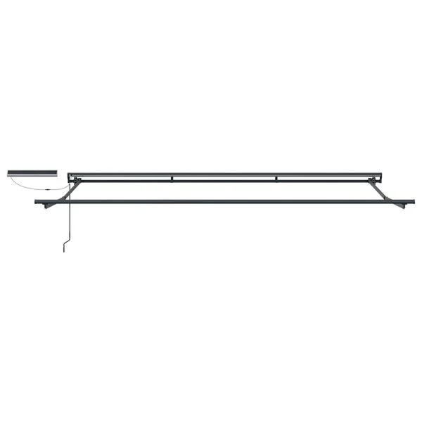 vidaXL Solar Electric Awning Frame 4 x 2 m Anthrazit