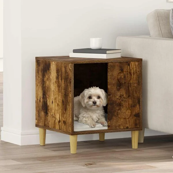 vidaXL Hundehütte Räuchereiche 44 x 42 x 49 cm Holzwerkstoff
