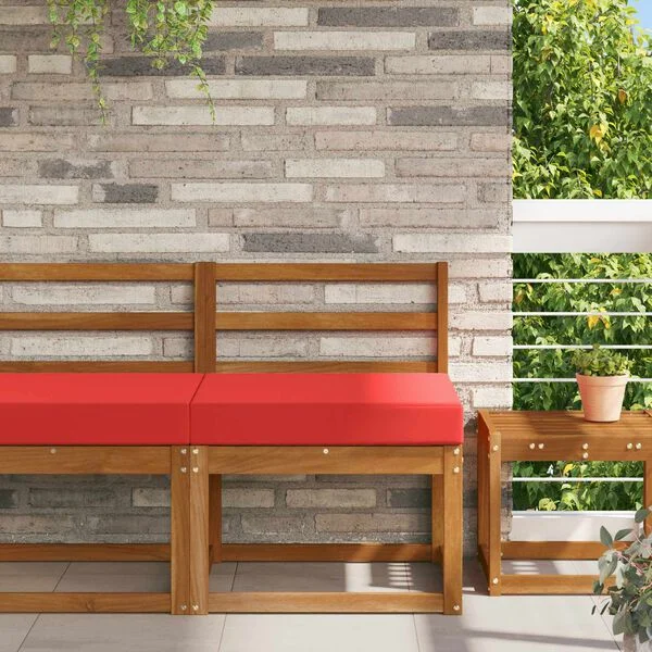 vidaXL Sofakissen für draußen Polyester Rot 60 x 60 cm
