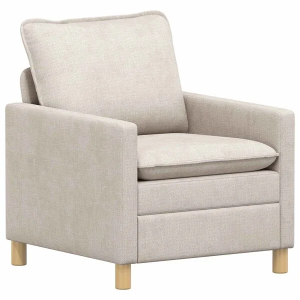 vidaXL Sofa Creme 76 x 81 x 87, 5 cm Polyester