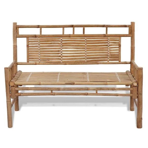 vidaXL Gartenbank 120 cm Bambus