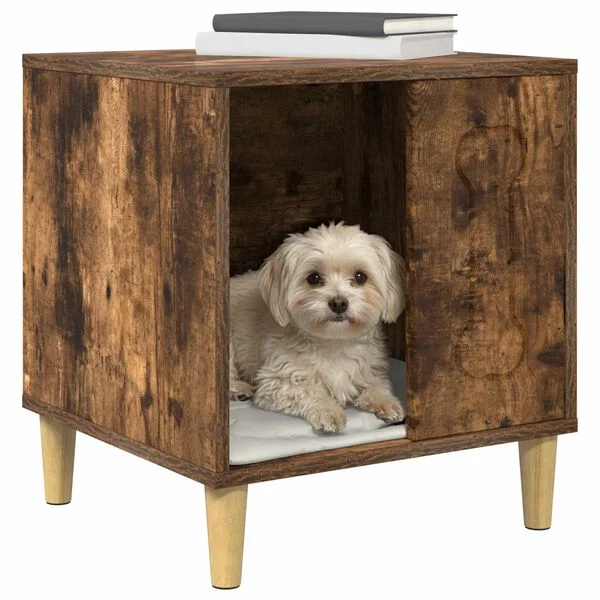 vidaXL Hundehütte Räuchereiche 44 x 42 x 49 cm Holzwerkstoff